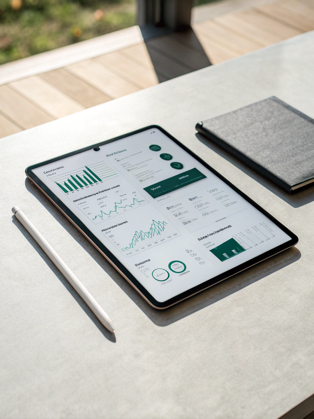 Technology review dashboard illustration